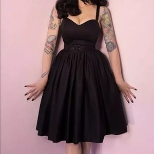 BLACK SWEETHEART SWING DRESS MICHELINE PITT SMALL